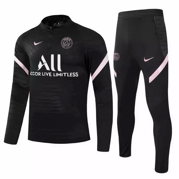 Trainingsanzug Paris Saint Germain 2021-22 Pink Schwarz Fussballtrikots Günstig